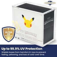 Boîte de rangement personnalisée Geling 2026 Fashion en acrylique pour boosters ETB, étui OEM Elite Trainer Box Pokémon avec couvercle magnétique