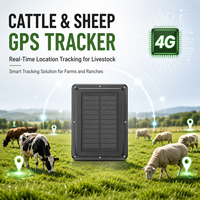 Nouveau localisateur GPS solaire 4G pour bovins et ovins avec garantie d'un an pour les pâturages à distance dans les zones montagneuses 	 Solartracker