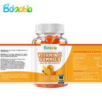Fournisseur d'usine OEM, Marque Privée, Complément Alimentaire de Vitamine C de Qualité Alimentaire, Gommes de Vitamine C pour Adultes - Végétalien, Naturel, Faible en Gras