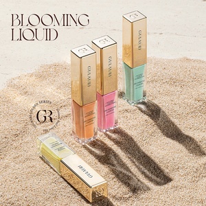 GULAURI Gel per Unghie Effetto Marmo Liquido, Pittura Artistica Fai da Te, <span class=keywords><strong>Smalto</strong></span> Glitterato ad Asciugatura all'Aria, Gel Effetto Rosa in Fiore - Product Image 1