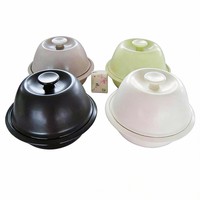 Ensemble de 4 casseroles en céramique fabriquées au Shandong avec couvercle, revêtement multicouche, compatible gaz et induction
