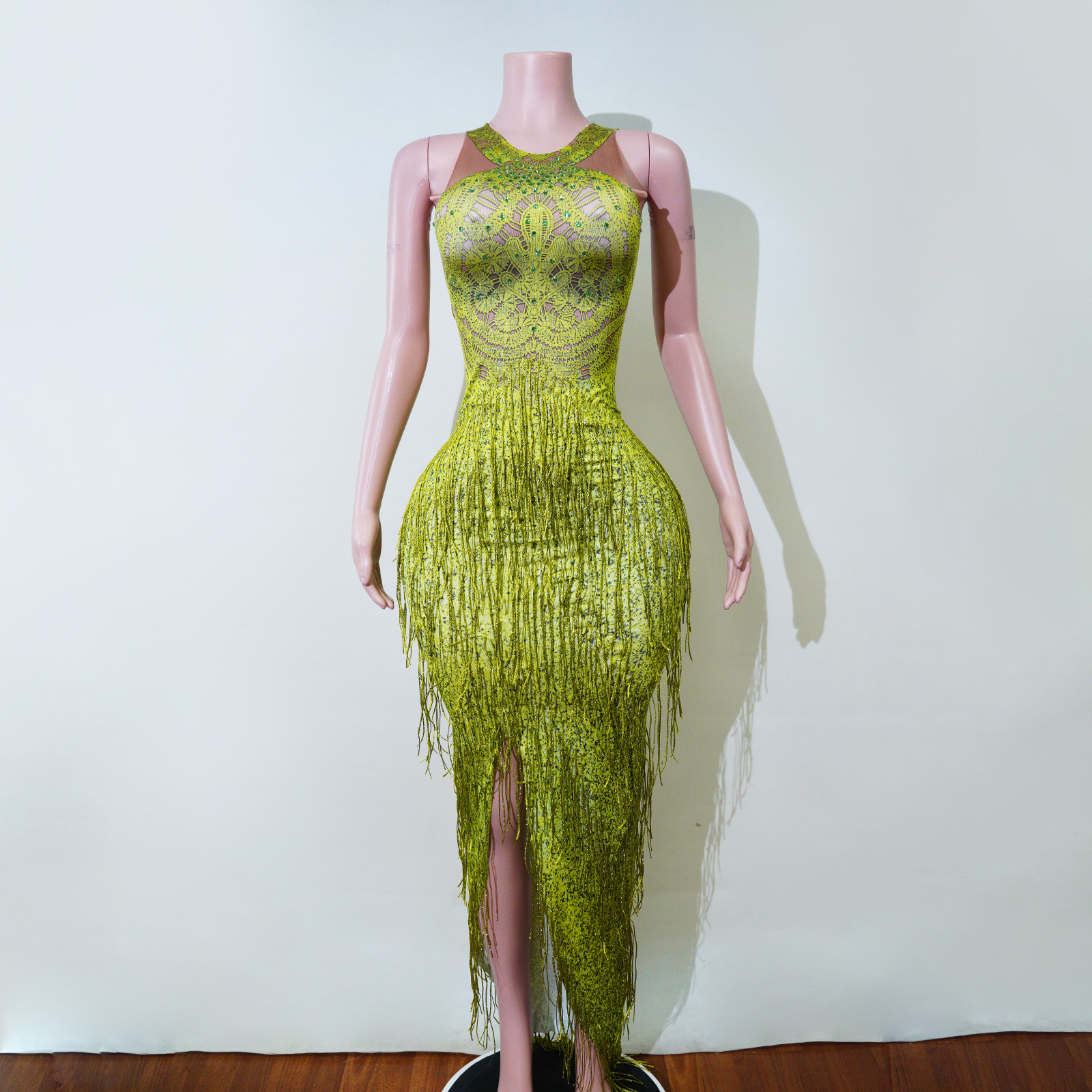 Sexy Lime Green Dress - Elegant Party Wear for Women