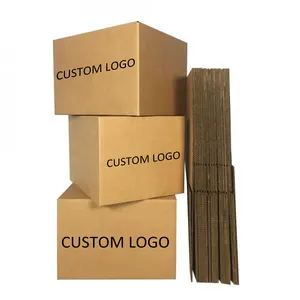 Chine fournisseurs logo personnalisé imprimé carton carton boîte d'expédition ondulé emballage papier boîte carton emballage boîte