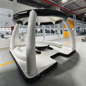 Plateforme flottante gonflable pour fête aquatique estivale <span class=keywords><strong>avec</strong></span> tente à louer - Product Image 5