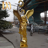 Petite sculpture moderne de la statue de la déesse de la justice en bronze
