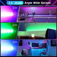 Luces Profesionales para Escenario, 5 Ojos, 80W, Luz LED Matrix COB 4 en 1 RGBW, Ra90, 110-240V, Regulable, Luces de Pared para KTV, Bar, Fiesta
