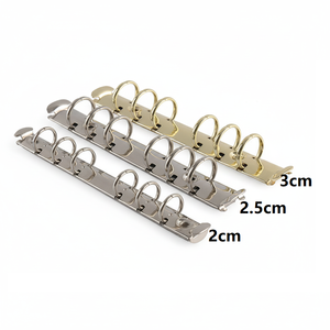 Carnet A5 avec reliure à 6 anneaux argentés de 2 cm, organiseur personnel à feuilles mobiles au design élégant - Product Image 3