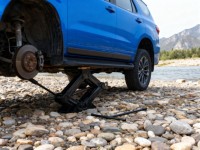 Cric à ciseaux robuste avec poignée renforcée en acier au carbone pour cric de voiture en conditions extrêmes