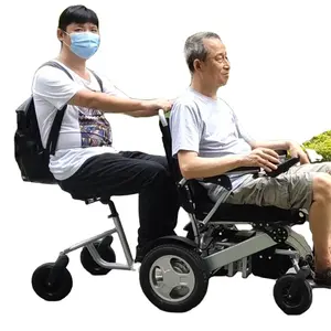 HEDY FEW02 CE MDR, сверхмощная нагрузка 180 кг, широкая Ширина сиденья, легкая складная уличная электрическая инвалидная коляска для пожилых людей