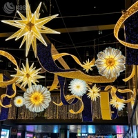 Lumières décoratives à LED illuminées pour la décoration de centre commercial, la décoration de fête et la configuration