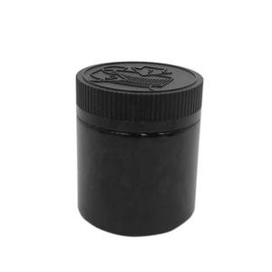 Customized <b>Empty</b> PET Plastic Child-Resistant Round Black Transparent Storage <b>Jar</b> Dry Herb Flower Smell Proof 3.5g Packaging <b>Jar</b> - Product Image 4