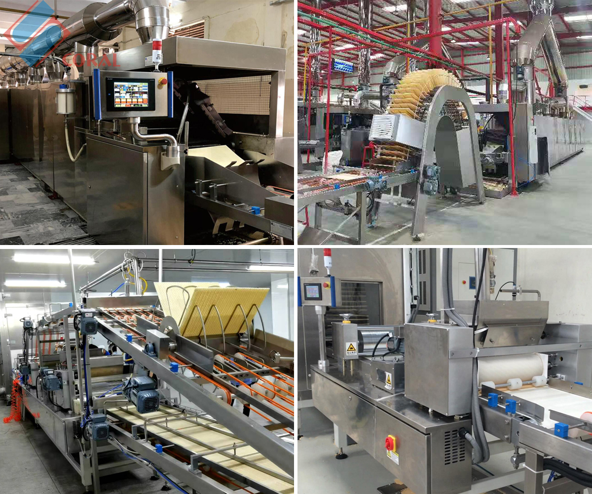 Good quality Factory sale directly flat wafer complete machinery wafer biscuit production line machine making wafer