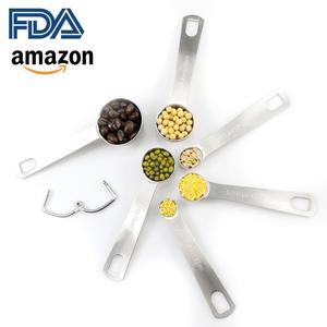 Cucharas Medidoras Premium de Acero Inoxidable 18/<span class=keywords><strong>8</strong></span>, Juego de Cucharas Medidoras y <span class=keywords><strong>Tazas</strong></span>, Cucharón Pequeño con Medidas Métricas - Product Image 3