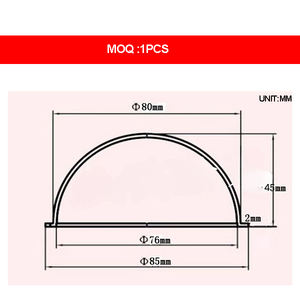 3 inç 85mm optik <span class=keywords><strong>Dome</strong></span> kamera güvenlik kapakları kapalı devre kameralar <span class=keywords><strong>Dome</strong></span> şeffaf akrilik PC kapakları toz geçirmez kalkan koruyucu kapak - Product Image 2