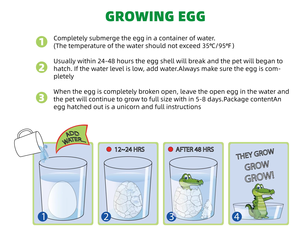 Oeuf extensible de dinosaure Jouets Oeuf <span class=keywords><strong>magique</strong></span> Surprise Jouets Oeuf en croissance Expériences scientifiques - Product Image 6