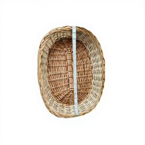 BS INTERNATIONAL Natural Bamboo Wicker <b>Rectangular</b> Handcrafted Lightweight Portable Multifunction Storage Basket Living Room - Product Image 5