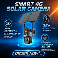 Caméra de sécurité PTZ extérieure sans fil OEM 4G à énergie solaire, type Bullet, avec zoom optique 36x, CMOS, vision nocturne couleur Cloud et audio bidirectionnel