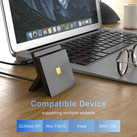 Lecteur de carte à puce Rocketek USB 2.0, protocole ISO7816 pour la lecture des informations des cartes bancaires