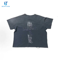T-shirt Boxy Imprimé en Coton Délavé Effet Soleil de BENTURA – Fabricants de Vêtements Personnalisés – T-shirt Graphique Vieilli