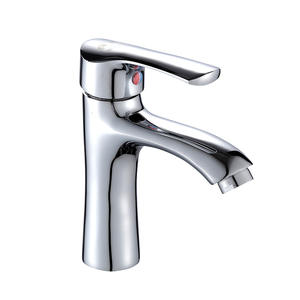 Grifo de lavabo Chenlu de una sola manija, de cobre, con válvula de cerámica, de un solo orificio, para montaje en encimera. - Product Image 5