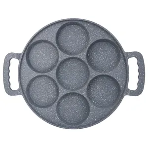 Produttore di <span class=keywords><strong>pentole</strong></span> 7 fori per Pancake in ghisa antiaderente con <span class=keywords><strong>servizio</strong></span> di campionamento - Product Image 4