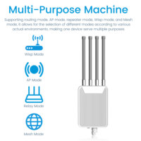 Router AP WiFi 6 Empresarial para Exteriores, Impermeable IP67, 2.4G 5.8G 3000Mbps Wave2 MU-MIMO 4G/5G, Alto Rendimiento, Diseño Cuadrado