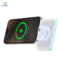 Nouvelle version 2025 : Outil tout-en-un pour créateurs de contenu – Anneau lumineux magnétique Type-C pour diffusion en direct, 5000 mAh, 15 W, sans fil, 3 couleurs