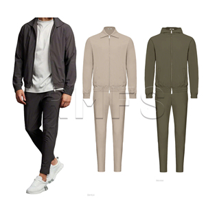 Áo khoác nam Varsity & áo dài tay áo 2 trong 1 màu trơn nặng mùa thu có thể đảo ngược mềm mại có thể chạm - Product Image 2