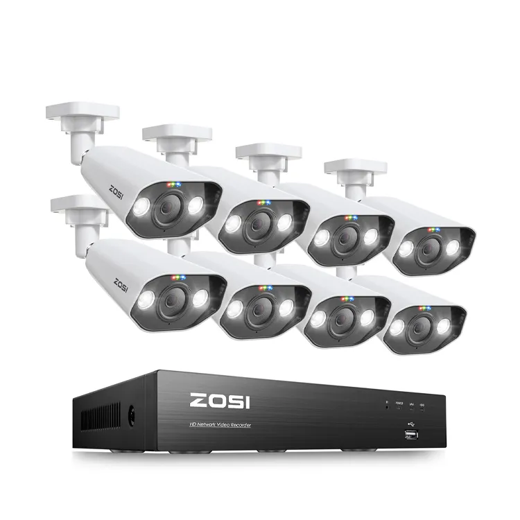 CCTV hệ thống 5MP an ninh 8CH PoE IP Camera Kit với 8 cái ai IP PoE hai cách âm thanh máy ảnh