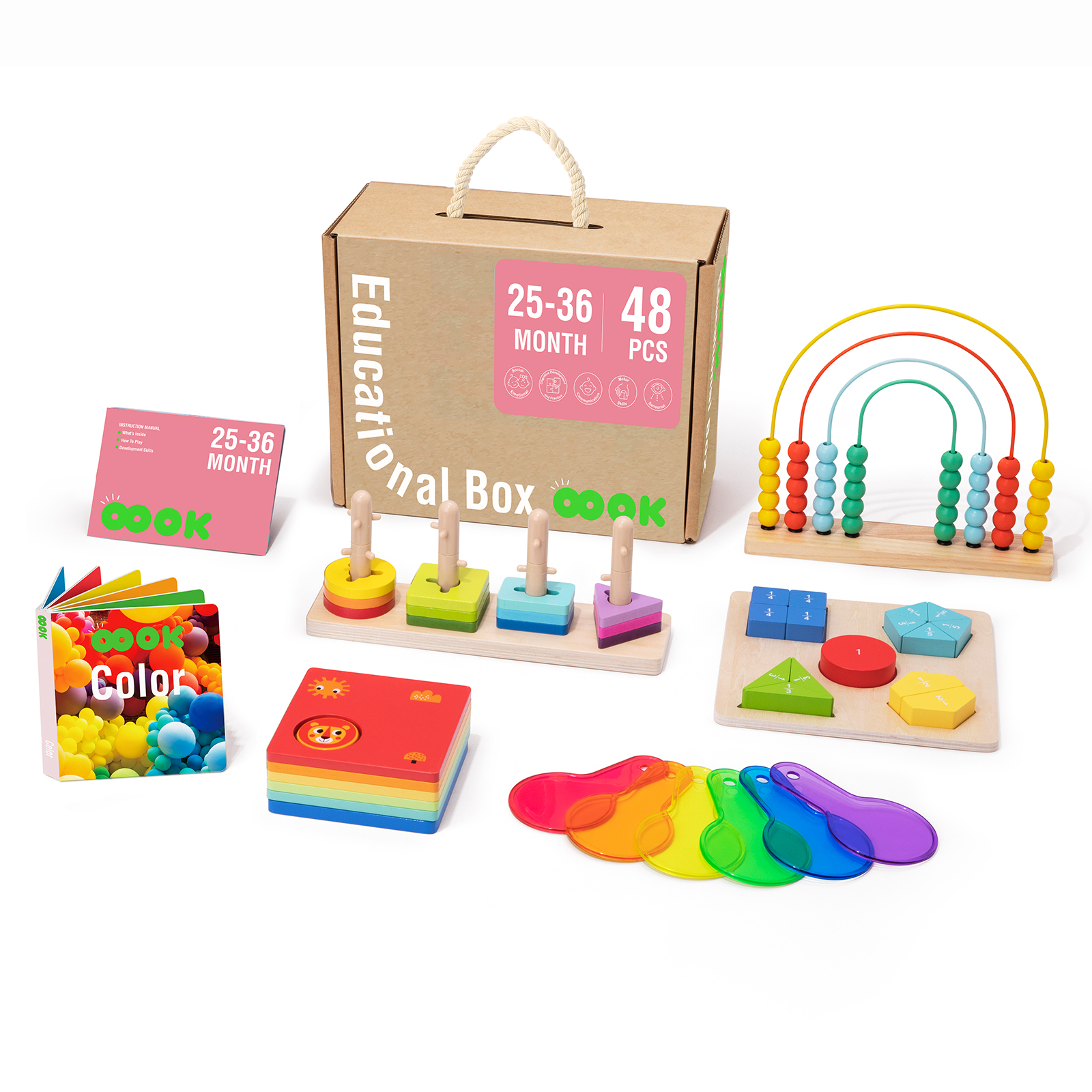 Giocattoli di smistamento a colori per bambini,