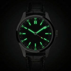 Montre mécanique de luxe pour homme avec logo de marque personnalisé OEM, mouvement automatique Miyota 9075, fabricants de montres GMT haut de gamme - Product Image 3