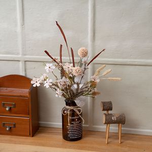 Décoration murale de mariage en tissu tissé plastique mélangé avec fleurs artificielles et musique lumineuse rêveuse - Product Image 1