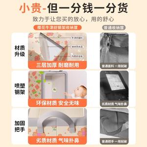 Caja de almacenamiento de ropa grande, cuadrada, plegable, de tela no tejida, apilable, organizadora para el hogar, armario, uso para bebés - Product Image 4