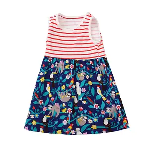 Conjunto de roupas infantis para meninas, camisas e blusas de verão com estampa de manga mosca, roupas baratas para crianças, calça de meia-calça, 2024