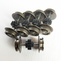 Roues de traction de locomotive en acier inoxydable usinées CNC à l'échelle N 1:160 - Kits de roues personnalisés conformes NMRA pour modèles de trains