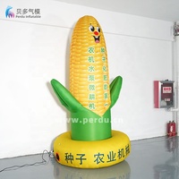 Modèle publicitaire gonflable en forme de maïs, impression OEM, modèle gonflable de légume pour exposition, promotion, décoration extérieure
