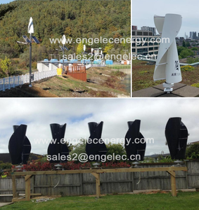 Generador VAWT maglev de 400W, 2 unidades, cuchillas flexibles, turbina eólica con forma de árbol, 12/24V - Product Image 2