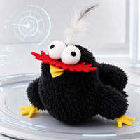 Juguete Electrónico Inteligente y Ecológico para Gatos, Recargable, de Peluche, con Sonido, Activación por Movimiento, Simulación de Aves, Anti-Ansiedad
