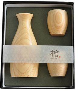 Juego de cuencos de sake hechos en madera de ciprés japonés para restaurantes y hoteles Taza de licor japonesa - Product Image 4