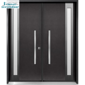 Portes <span class=keywords><strong>d</strong></span>'entrée en aluminium de qualité supérieure Seeyesdoor, double sécurité, pour villa - Product Image 6