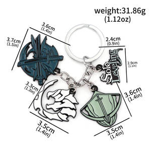 Vente en gros 5CM <span class=keywords><strong>Solo</strong></span> Nivellement Sung Jin Woo <span class=keywords><strong>Manga</strong></span> Recueillir Anime Alliage Porte-clés Collier - Product Image 2