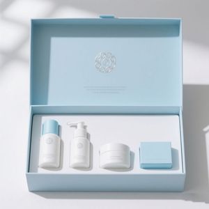 Boîtes d'emballage magnétiques de luxe de haute qualité pour les soins de la peau, les huiles essentielles, les parfums, les crèmes pour le visage, les crèmes pour les yeux, les éponges, avec laminage mat - Product Image 3