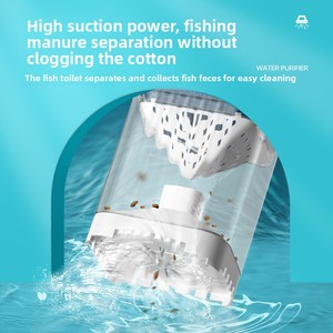 Bộ lọc bể cá siêu yên tĩnh 3 trong <span class=keywords><strong>1</strong></span> hiện đại 25dB, tích hợp máy tạo oxy và bộ thu gom chất thải, phụ kiện bể cá bằng nhựa cho phòng khách - Product Image 3