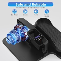 Vélo d'exercice électrique de bureau et mini-cyclette elliptique avec résistance magnétique, écran LCD, appareil d'exercice pour les jambes à domicile