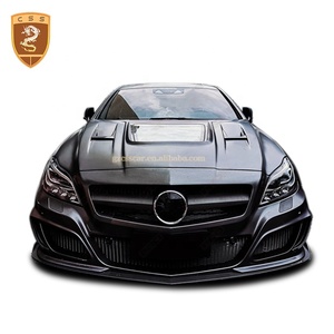 Cofano Motore in Vetro Trasparente Stile CSS con Copertura in Fibra di Carbonio per Mercedes Benz CLS <span class=keywords><strong>C218</strong></span> - Product Image 2