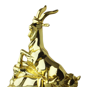 Scultura di capra con statue di animali personalizzate <span class=keywords><strong>in</strong></span> resina trofeo di capra <span class=keywords><strong>regalo</strong></span> Souvenir - Product Image 2