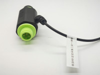 M16- 4 broches IP67 étanche onduleur solaire câble connecteur adaptateur mâle à femelle une pièce adaptateur 4 broches connecteur vert