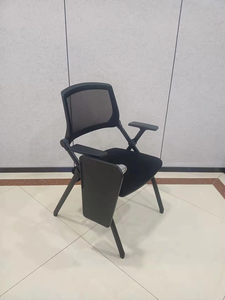 2024 chaise ergonomique salle de réunion mi-dos bureau chaise de réunion maille meubles étude chaise avec écriture Padn - Product Image 6