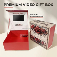 Boîte cadeau vidéo LCD multimédia personnalisée à prix d'usine en gros pour les entreprises, les mariages et les invitations