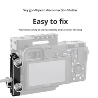 Collier de serrage universel en alliage d'aluminium compatible pour cage de caméra vidéo et appareil photo reflex numérique